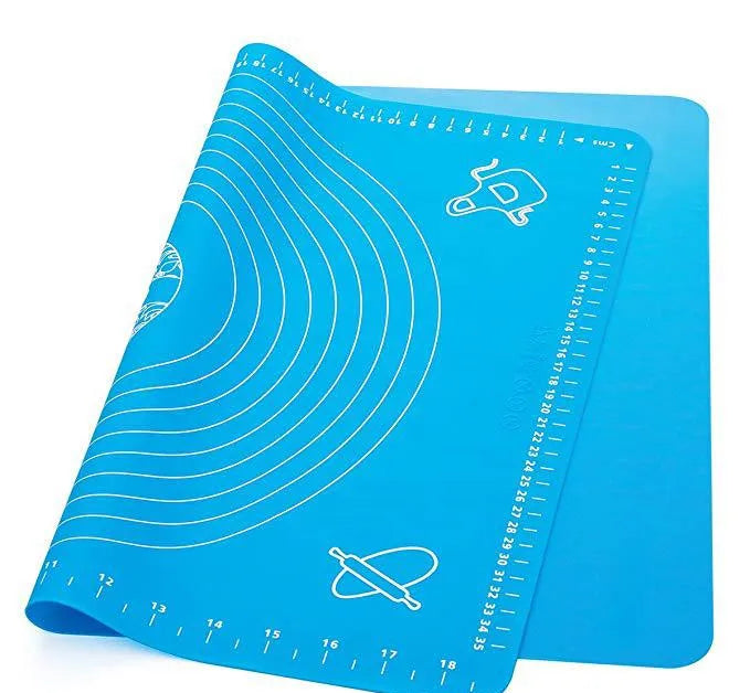Silicone Baking Mat for Pastry Rolling Dough with Measurements BPA Free Non Stick and Non Slip Pink Table Sheet