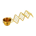Modern Fruit-Design Disposable Metal Taco Rack 201 Stainless Steel with Dipping Cup Dinnerware Set