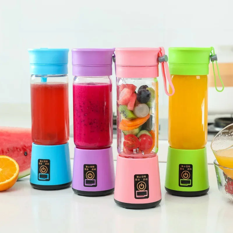 Best Sale Portable Plastic Electric Travel Rechargeable Smoothie Water Bottle Blender Easy Use Steel Chopper for Fruit PP