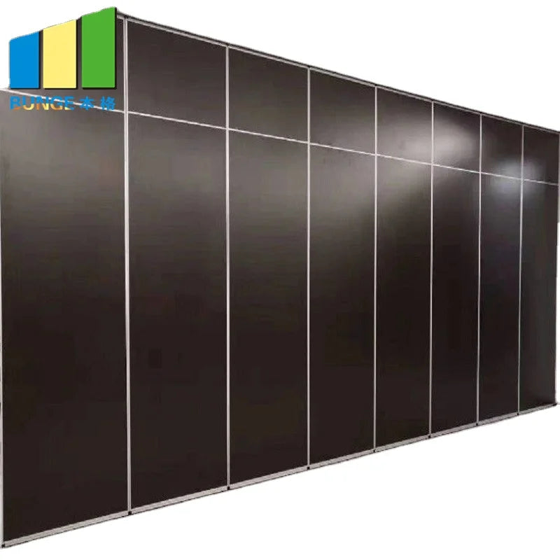 Modern Folding Room Partition Walls Aluminium Frame 65mm Thickness Soundproof Commercial Use for Warehouse Hospital Gym School