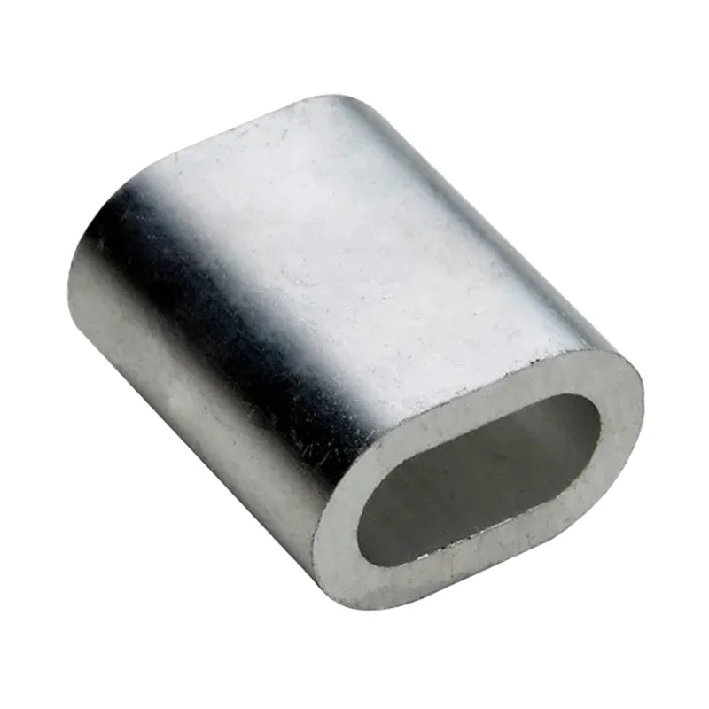 High Quality Zinc Plated Galvanized Aluminum Iron Buckle Ring New Design Double Tube Steel Wire Rope Sleeve Durable Carton Bag