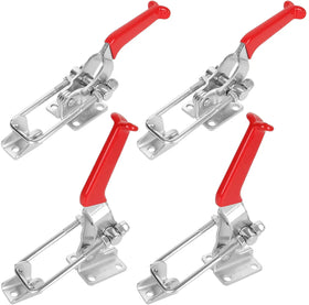 Stainless Steel Spring Loaded Black Draw Latches Toggle Hasp Clamp for LED Display Box Cabinet Door Luggage-Galvanized Iron Zinc