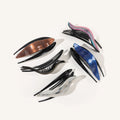 Marbling Ganchos Para El Cabello Hair Claw 13cm Glossy Jumbo Large Shark Hair Clamp Clip Acetate Hair Claw Clips for Girls