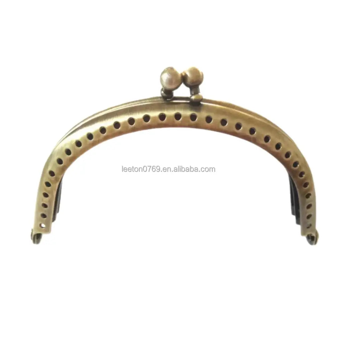 Factory Supply 9 X 5cm Metal Sewing Ball Clasp Clutch Bag Frame