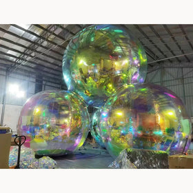 Outdoor Commercial Inflatable Hanging Mirror Balloon Advertising Decoration Ball Giant Shiny Customizable Size PVC Material
