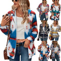 2024 Print Spring Fall Western Style Women Aztec Navajo Print Full Zip up Hoodie Jacket Clothing With Pocket