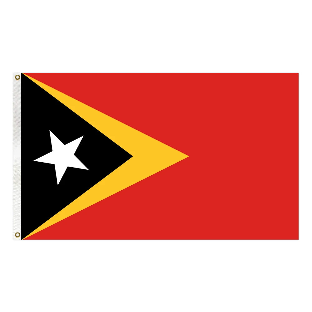 3X5FT Vivid Color and UV Fade Resistant All Different Countries Professional Flag Factory East Timor Flag