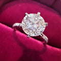 CAOSHI Women 925 Silver Plated Large Diamond Engagement Thin Rings Wholesale Fever Anillos Dainty Rings Wedding