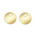 Pendant Gold Filled Round Jewelry Tags 14K Jewelry Charms DIY Golden 4mm