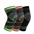 Custom Wholesale 1PC Breathable Skateboard Dance Football Sports Basketball Volleyball Football Knee Pad With Compression Straps