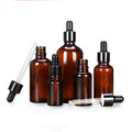 5ml 10ml 15ml 20ml 30ml 50ml 100ml Cosmetic Amber Round Essential Oil Glass Dropper Bottle