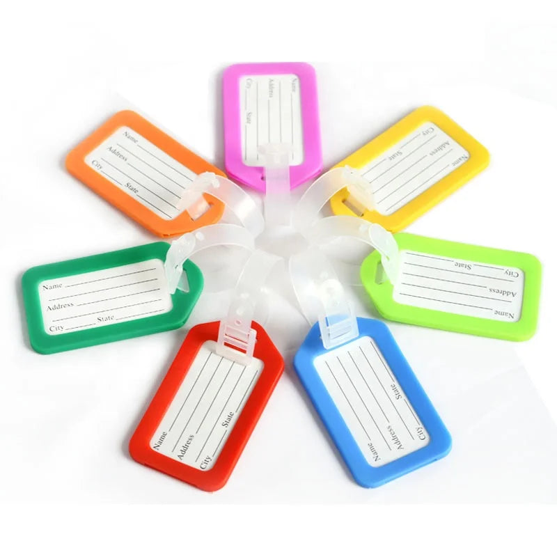 Factory Stock Production Rubber Airplane Luggage Tags Travel Name Baggage Claim Tag