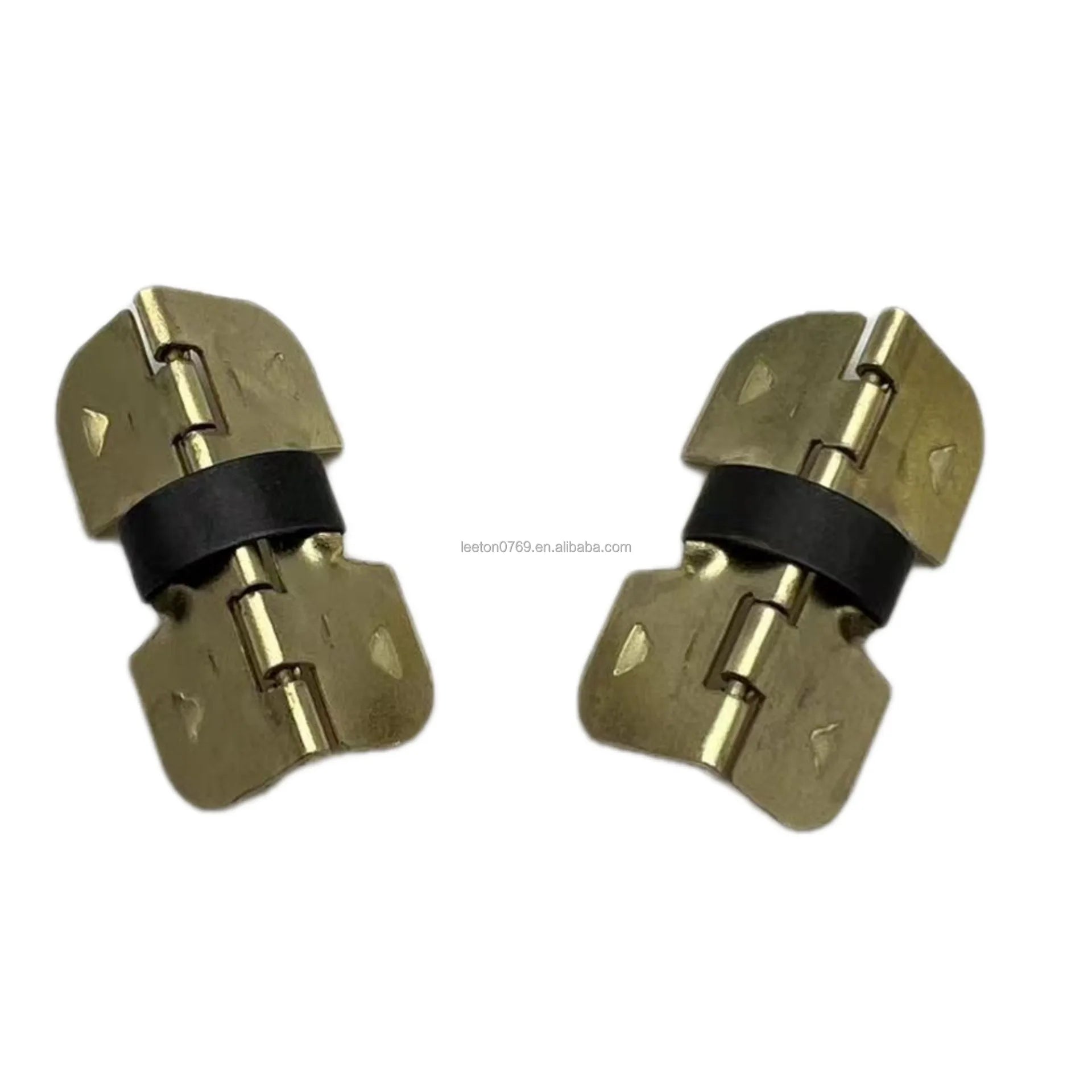 Factory Supply 29 X 20 X 0.5mm Gold Metal Spring Hinge with Spike for Boxes