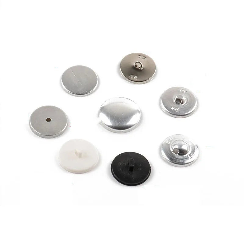 Wholesale DIY Handmade Aluminum Bottom Buttons SofaHeadwear Jewelry Accessories Metal Fabric Cloth Covered Component