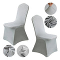 Xinlan Factory Supplier Wedding Party Decoration Universal Polyester Folding Plastic Chair Cover