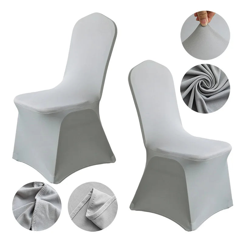 Xinlan Factory Supplier Wedding Party Decoration Universal Polyester Folding Plastic Chair Cover