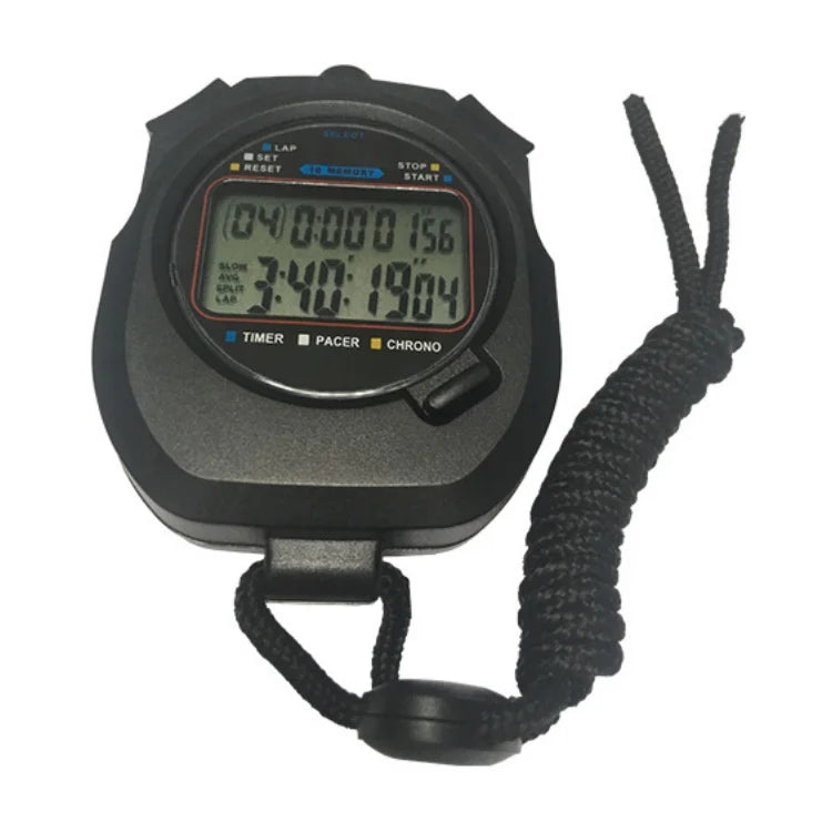 EMAF Professional Game 2 Rows Chronometre De Sport LCD Display 10 Memory Arm Sport Timing Stop Watch Timer Digital Stopwatch