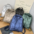 2023 Fashion Puffer Backpack Ladies Shoulder Bag Lightweight Space Cotton Padded Back Pack Quilted Women Backpacks