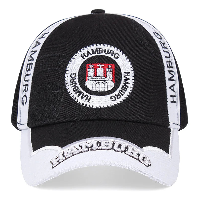 Goldfour Unisex Sporty 5-Panel Soft Hand Embroidery Running Baseball Hat Quick Dry Lightweight Breathable 100% Polyester Canvas