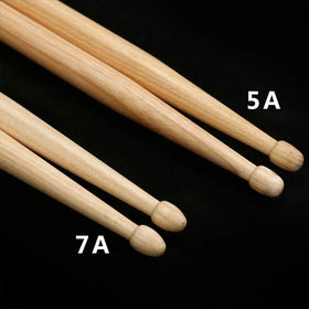 Hot Sale Wholesale 5A/7A Bulk Model Maple Wood Drum Sticks 40.6cm/39.3cm Paper Sleeve Custom Logo Color Print