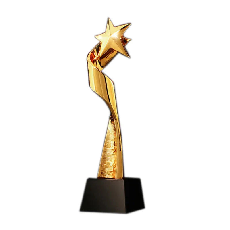 2026 Hot Selling New Gold-Plated Crystal Star Trophy for Champion Souvenir Gift
