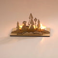 Factory Direct Wholesale Custom Wood Advent Candle Holder Christmas Decor