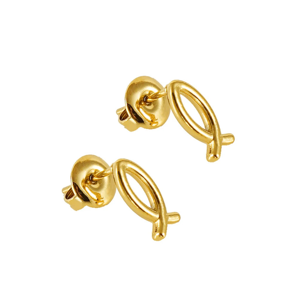 Jewelry Gifts Stainless Steel 18K Gold Plated Hypoallergenic Thick Lightweight Chunky Hoop Earrings for Women