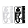 17 in 1 Fishing Gear Hook Card Tactical Self Defense Outdoor Camp Equipment Rescue Emergency Survival EDC Portable Multi Tools
