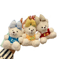 Valentines Teddy Bears Wholesale Keychain Pearl Bow Mini Bear Key Chains Couple Wedding Gift Cute Plush Toys Teddy Bear Keychain