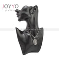 Men's Stainless Steel Wolf Pendant Full Moon Necklace Ancient Norse Vikings Rune Amulet Jewelry