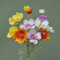 E57 Wedding Floral Arrangement Artificial Orange Daisy Silk Flowers High Quality Arrangements for Wedding