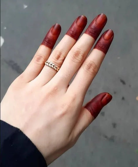Custom Label  Muslim  Black Maroon Red Hands Henna Dip Paste Liquid Cream Finger Feet Henna Dipping Henna