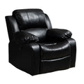 Modern Single Leather Swivel Recliner Sofa Chair Electric Manual Power for Elderly Hotel/Home Office Features Foot Rest Rocking