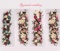 Home Decoration Handmade Foam Flowers Multi Color  Touch Silk Artificial Flower Row Wedding Ceremony Road Guide Flower