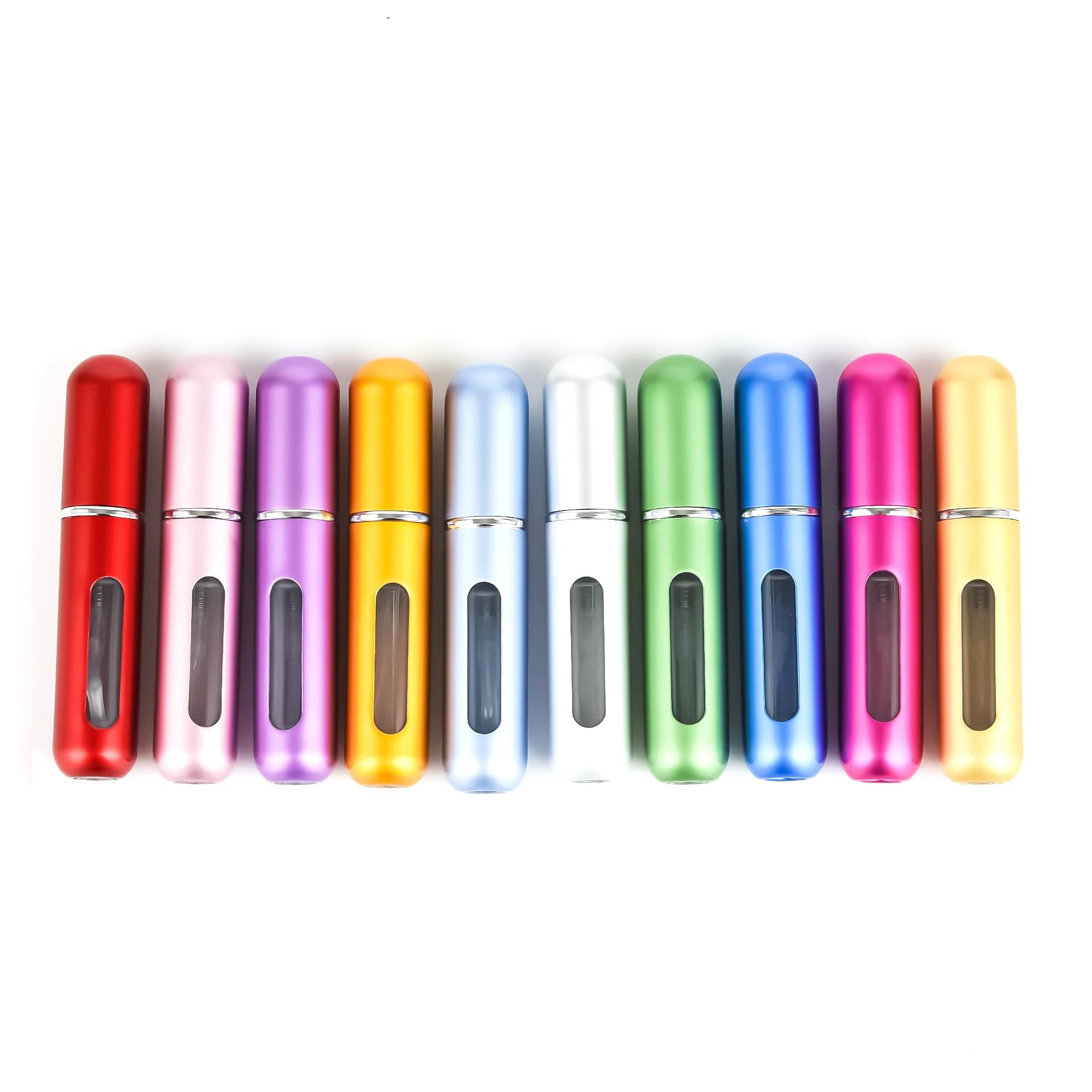 Portable in Stock 5ml Empty Travel Mini Metal Perfume Aluminum Spray Bottle with Fine Mist Sprayer for Essential Oil Wholesale