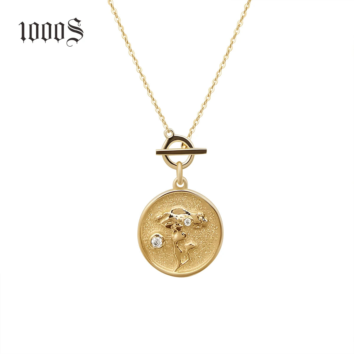 Wholesale 18K Real Gold Women's Diamond Necklaces Trendy O Shape Gold Chain for Weddings Gifts Engagements-High Quality Jewelry