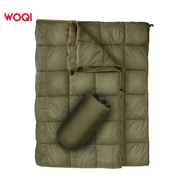 WOQI Factory Price Lightweight Down Alternative Puffy Camping Waterproof Picnic Blanket