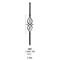 Ornamental Components Elements Iron Works Stair Parts  for Staircase Railing Handrail Balcony Balustrade Gate Fence Parts
