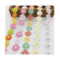 15Yards Polyester Fancy Design Small Daisy Chemical Flower Lace Trim for Dress Decoration