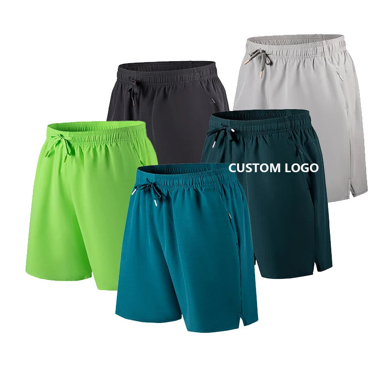 US Size 4XL Summer Sportswear Running Shorts Men's Quick-Drying Breathable Lightweight Running Fitness Shorts