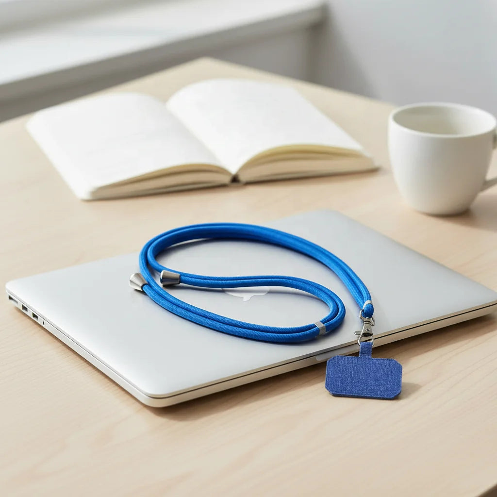 Universal Adjustable Polyester Neck Lanyard Strap for Smartphone Custom Colorful Cross Body Patch Rope Cell Phone Hanging Holder