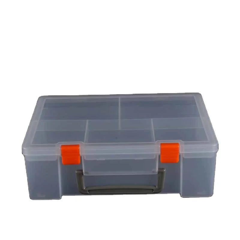 pp Material Rectangular Plastic Container Building Blocks Toy Storage Box Tool Transparent Storage Box