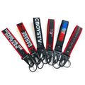 Custom Airplane Embroidery Keychain JDM Move Flight Tag for Car & Motorcycle Crew Embroidered Keyholder Accessory
