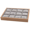 Custom OEM Jewelry Display Trays for Bangle Bracelet Showcase Solid Wood Watch Jewelry Tray MegaBDM