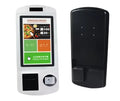 Plastic Shell 21.5 Inch Touch Screen with 80mm Receipt Printer and QR Code Scanner Self Service Order Fast Food Payment Kiosk
