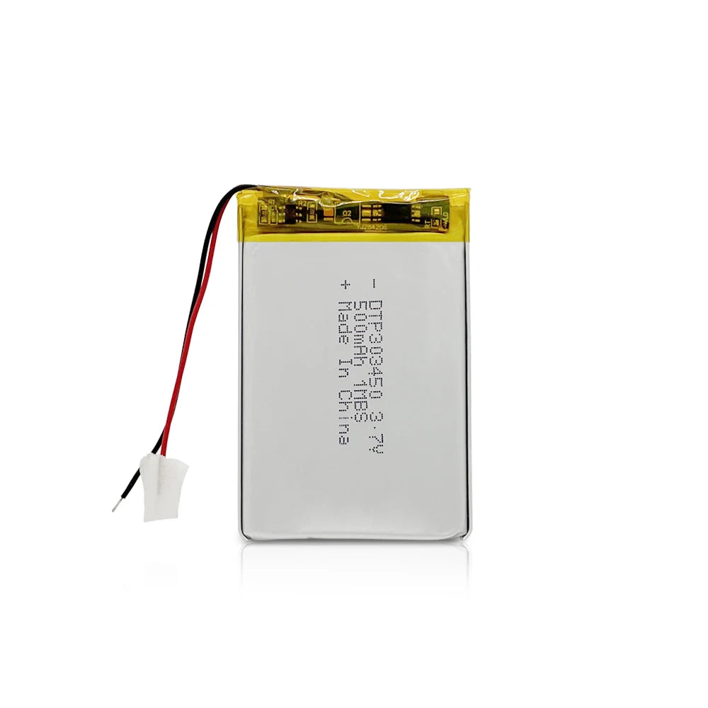 Custom Thin Lipo Batteries 3.7v 500mAh DTP 303450 Rechargeable Lithium Li-polymer Battery for Electric Tools