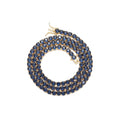 BC206  4mm 16" 18" 20"  Brass Blue CZ Tennis Chain  Necklace Hip Hop Bling Jewelry Zircon Tennis Chain Iced Out