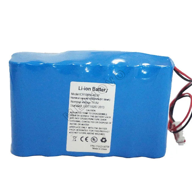 14.8v 6600mAh 4S3P Li Ion Battery Pack for Home Appliances and Consumer Electronics