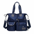 Women's Bag Women's New Fashion Large Capacity Multi-pocket Solid Color Handbag Casual Nylon Shoulder Crossbody Bag