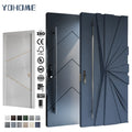 Yohome Latest Design Modern Stylish Exquisite Workmanship Decorative Villa Aluminum Metal Front Main Entryway Doors